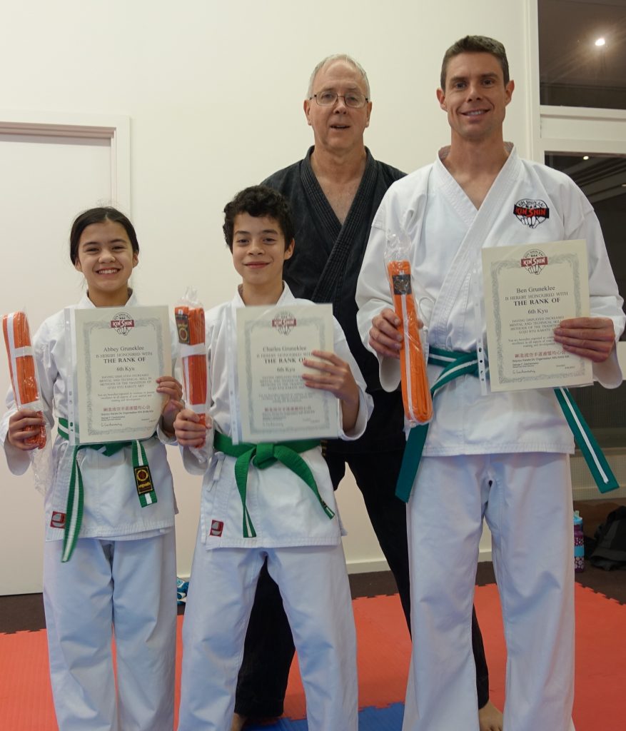 Family type Teen & Adult Karate success 